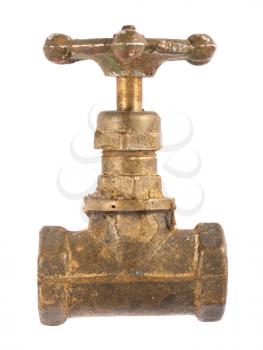 Royalty Free Photo of an Old Brass Valve