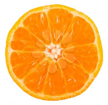 Royalty Free Photo of a Ripe Half of an Orange