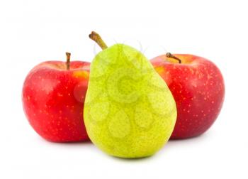 Royalty Free Photo of Ripe Apples and a Pear