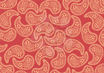 Royalty Free Clipart Image of a Paisley Background