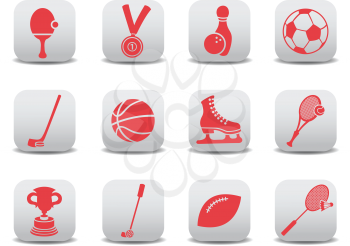 Royalty Free Clipart Image of Sport Icons