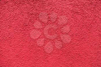 Red vintage plaster on the wall
