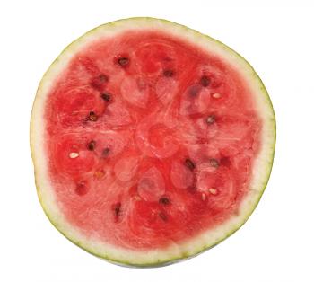 Watermelon isolated on white with clipping path