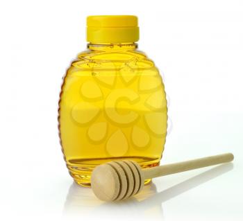 Royalty Free Photo of a Bottle of Honey