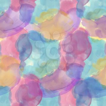 seamless  pattern with watercolor paint. Endless texture for your design.