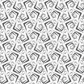 Seamless stylish geometric background. Modern abstract pattern. Flat monochrome design .Repeating ornament small rough shapes.