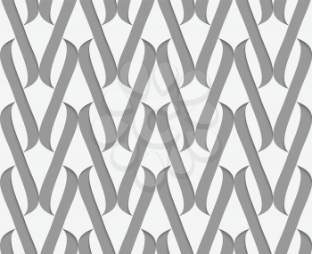 Stylish 3d pattern. Background with paper like perforated effect. Geometric design.Perforated paper with thick integrals.