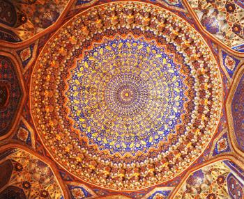 Royalty Free Photo of Art in Samarkand Mosque