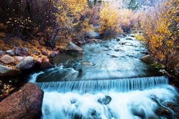 Royalty Free Photo of a Waterfall in Autumn