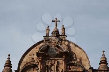 Royalty Free Photo of a Cathedral on the Plaza de Arms,Cuzco