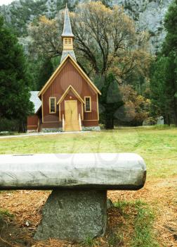 Royalty Free Photo of a Chapel in Yosemite Park