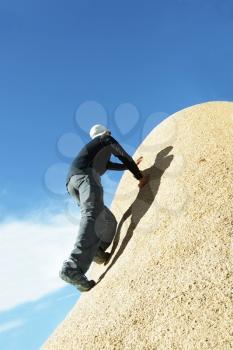 Royalty Free Photo of a Rock Climber