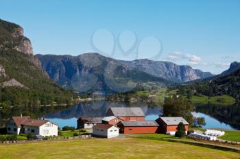 Royalty Free Photo of a Farm in Norway
