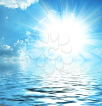 Royalty Free Photo of Water and Sunlight