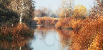 Royalty Free Photo of a River in Autumn