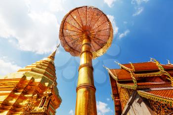 Wat Phra That Doi Suthep is the most famous temple in Chiang Mai.Northern  Thailand.