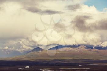 Landscapes on Denali highway, Alaska.