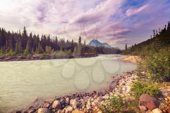 Athabasca River in Jasper National Park