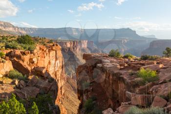 Picturesque landscapes of the Grand Canyon, Arizona, USA. Beautiful natural background. travel sunset freedom