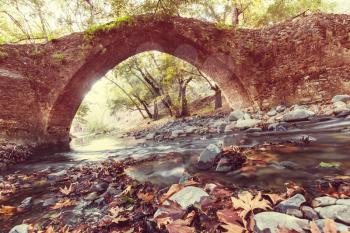 Medieval Venetian bridge in Cyprus