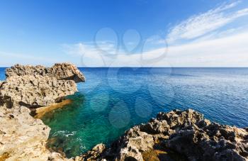 Beautiful sea shore in Cyprus