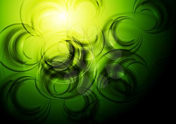 Royalty Free Clipart Image of an Abstract Green Background