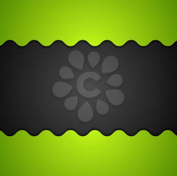 Green and black corporate background. Vector illustration