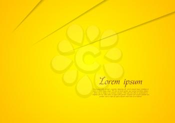 Vibrant yellow corporate art background. Vector design