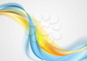 Abstract elegant colorful waves background. Vector design