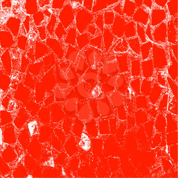 Red Ancient stone wall  background vector illustratuin