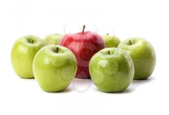 apples isolated on white background