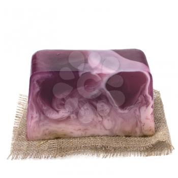 Luxury soap isolated on white background