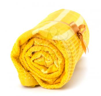 Towel roll  isolated on white background