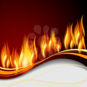 Royalty Free Clipart Image of a Flame Background