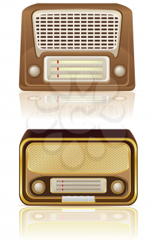 Royalty Free Clipart Image of a Radio Set