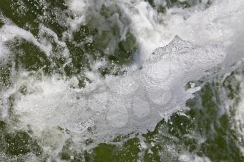 boiling water in a fountain