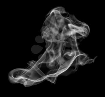 abstract smoke on a black background
