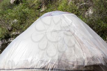 yurt in Kyrgyzstan in nature