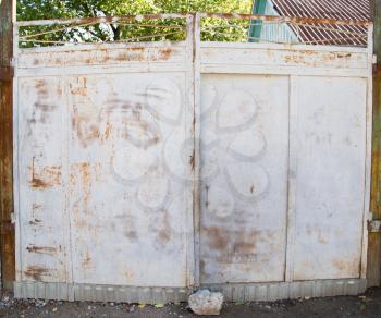 old iron gate as a backdrop