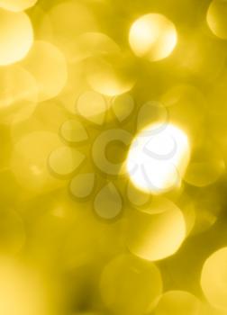abstract background of yellow festive bokeh