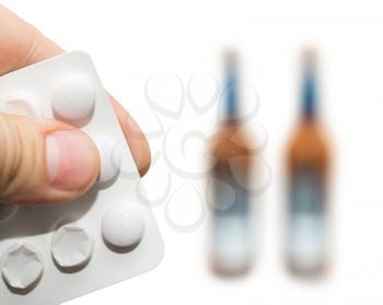 tablets after alcohol beer