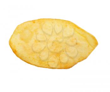 chips on white background
