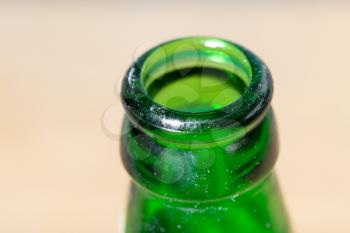 green bottle. macro