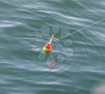 float for fishing in water