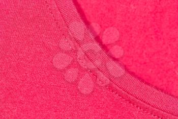 background of red knitted fabric