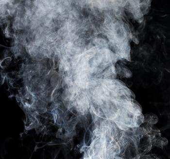 smoke on a black background