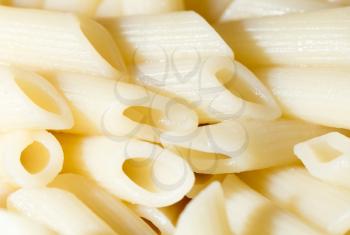 cooked pasta as background