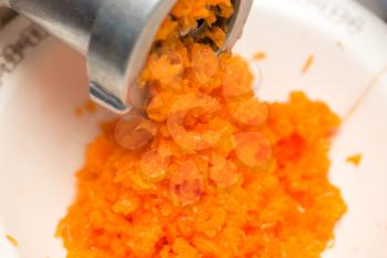 minced fresh milled pumpkin