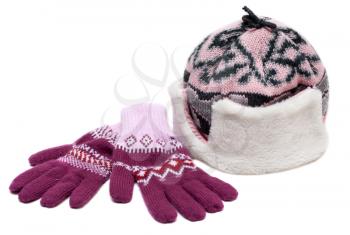 Royalty Free Photo of a Hat and Gloves