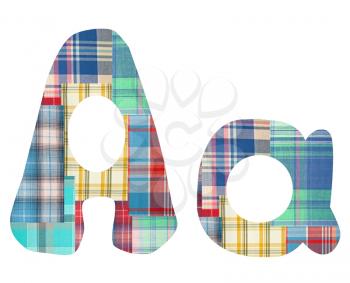 Royalty Free Photo of Plaid Letter A's